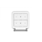 Baxton Studio Stella Crystal Tufted White Upholstered Modern Nightstand 98-4821 - alternate 2